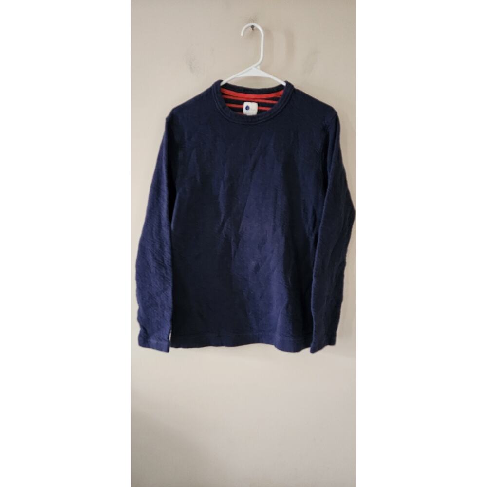 BODEN Mens Top Long Sleeve Medium Navy Blue Cotton Shirt